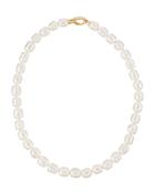 Baroque White Pearl Necklace,
