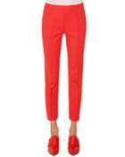 Franca Techno-cotton Side-zip Straight-leg Ankle Pants
