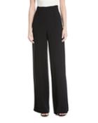 Marlo High-waist Wide-leg Crepe Pants