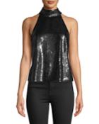 Lei Lei Sequin Halter Top