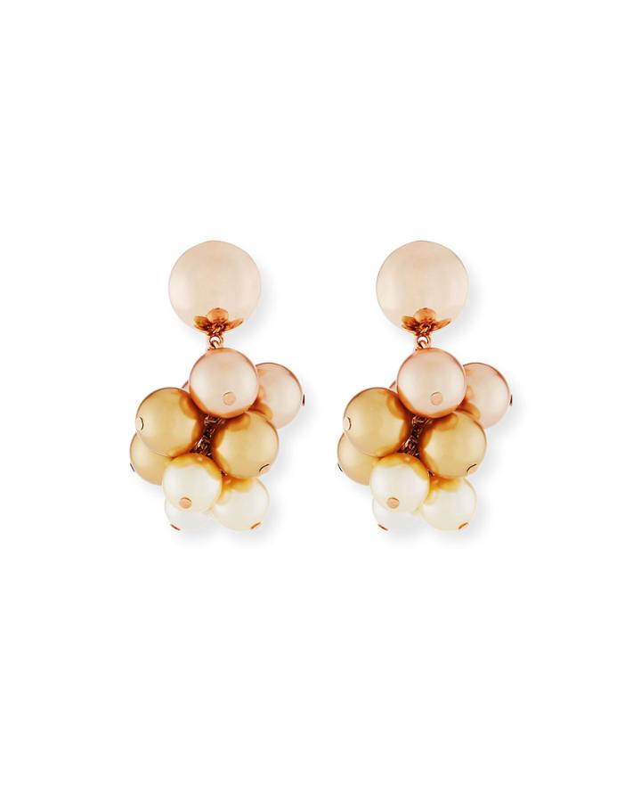 Pearly Vine Clip-on Earrings