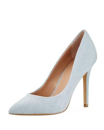 Palma High Pointed Denim Pump