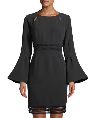 Flare-sleeve Open-stitch