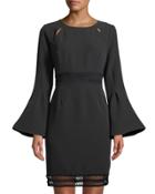 Flare-sleeve Open-stitch