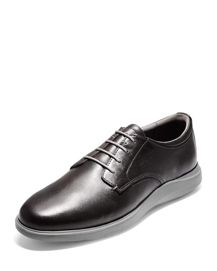 Men's Grand Essex Leather Oxfords, Gray