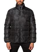 Heavy Quilted-puffer Jacket, Black Camo