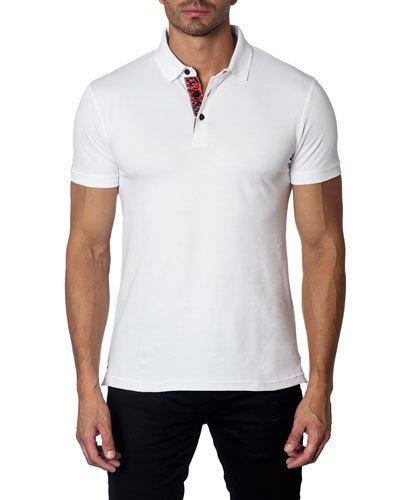 Short-sleeve Cotton-stretch Polo