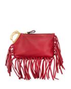 Lion Finger Clutch Bag With Fringe