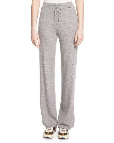 Cashmere Drawstring Pants, Gray
