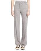 Cashmere Drawstring Pants, Gray