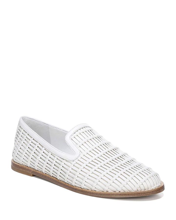 Jonah Flat Woven Leather