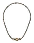 Three-bead Dot Chain Necklace