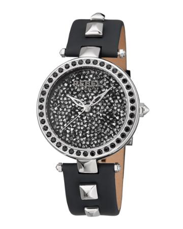 Rockaway Parkway 40mm Silver Stainless Steel Watch With Black