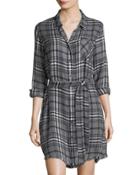 Olsen Button-front Frayed-hem