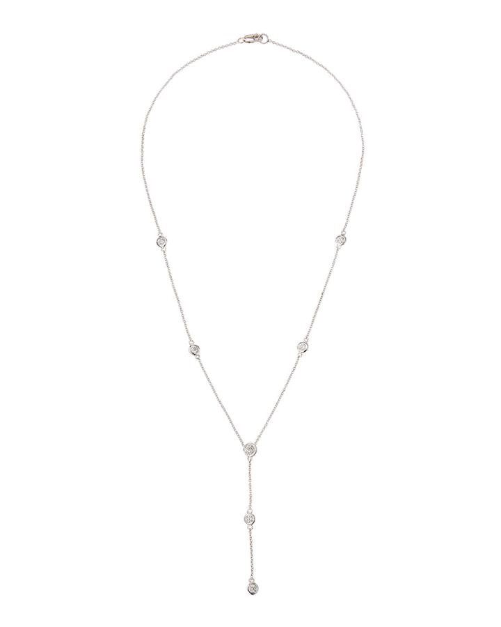 Diamond Y-drop Necklace