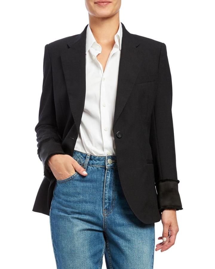 Cinched Wool Blazer