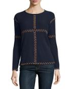 Cashmere Suede-stitch