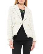 Alexis Tweed Frayed Trim Jacket