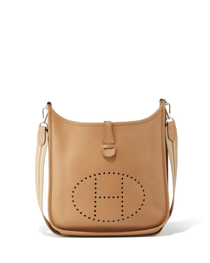 Evelyne Small Clemence Leather Crossbody Bag