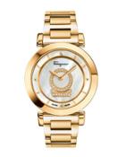 37mm Minuetto Bracelet Watch W/ Diamonds, White