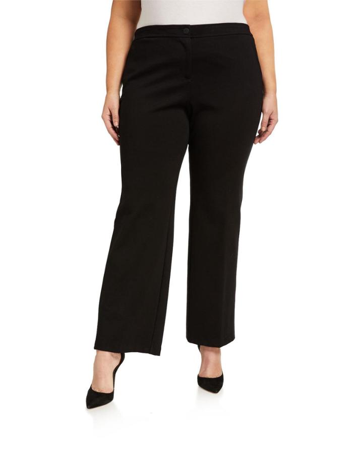 Plus Size Compression Ponte Trousers