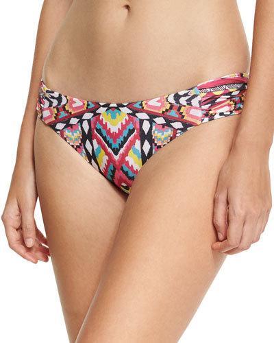 Rhythm Beat Ruched-tab Swim Bottom,