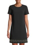 Short-sleeve Pearly-hem
