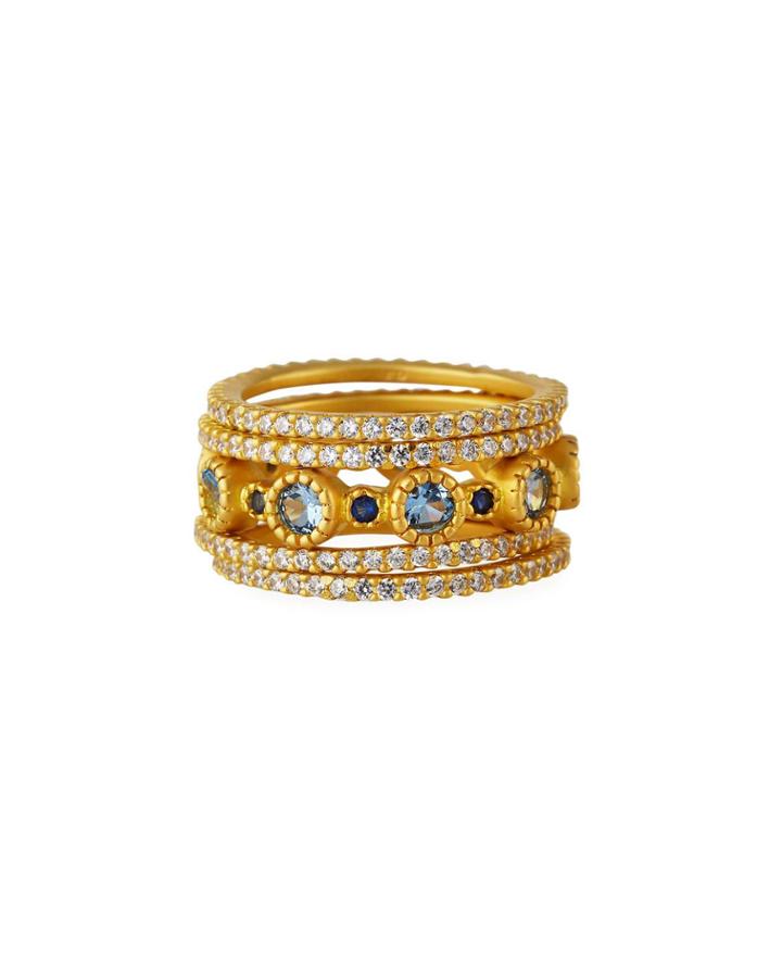 Imperial Blue 5-stack Ring, Size