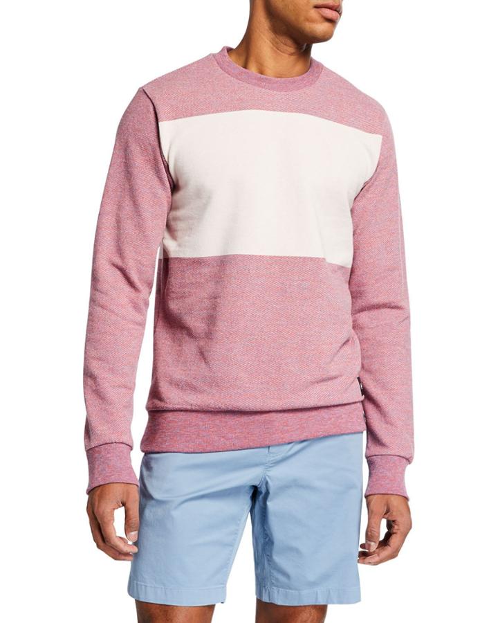 Men's Multicolor Melange Crewneck
