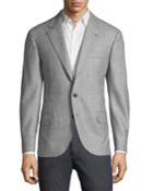 Men's Prince Of Wales Traditional Constructed Wool Jacket