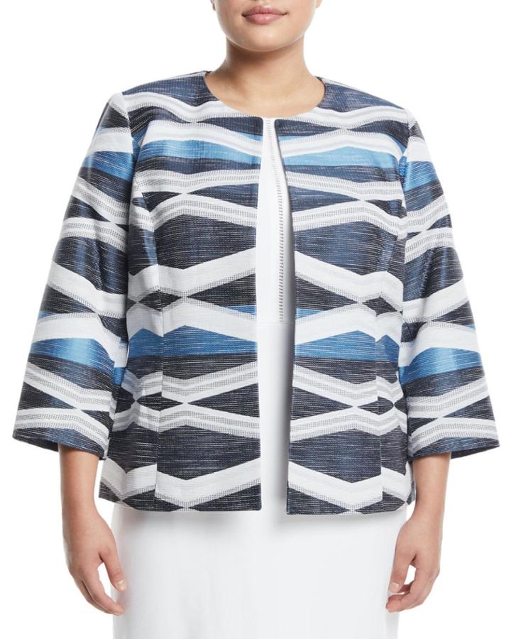 Jacquard-stripe Fly Away Jacket,