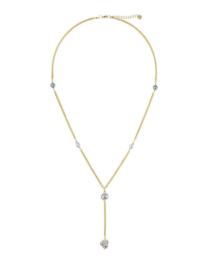 Multi-pearl Y-drop Necklace