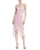 Mable Faux-wrap Polka-dot