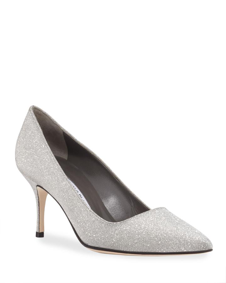 Bb Fabric Glitter Pumps