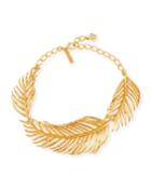 Palm Leaf Collar Necklace