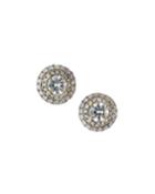 Estate 18k White Gold Diamond Earrings