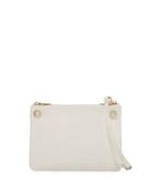 Lilli Saffiano Leather Crossbosy Bag, White