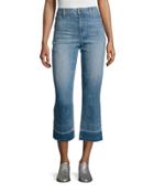 The Jane High-rise Straight Cropped Jeans With Released Hem, Yenz