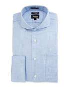 Trim-fit Regular-finish Rope-print Dress Shirt, Blue/white