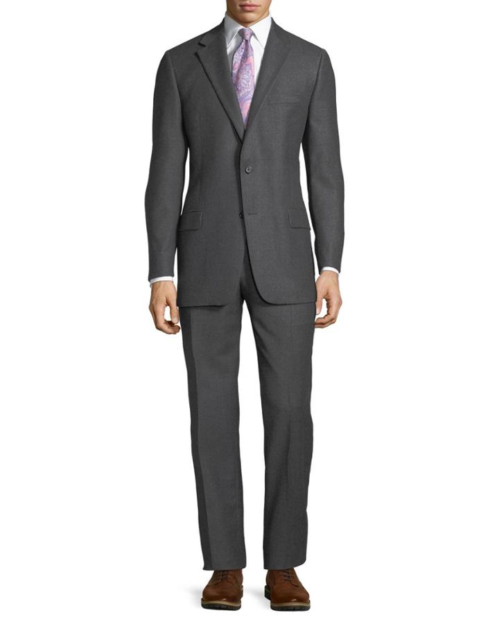 Men's Two-piece Wool Suit,