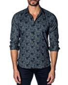 Men's Modern-fit Geometric Paisley Long-sleeve