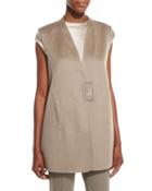 Kingsley Cashmere Vest, Cobblestone