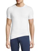 Men's Crewneck Stretch-cotton T-shirt, White