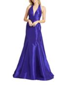 Halter-neck Trumpet Gown