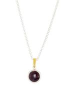 Galapagos Round Ruby Pendant Necklace