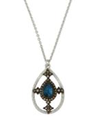 New World Doublet Pear Pendant Necklace