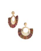 Fringe Hoop-drop Earrings