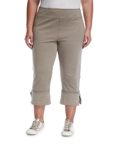 Roberta Pull-on Straight-leg Cotton Capri Pants,