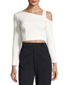 Latrobe Asymmetric-neck Top, White
