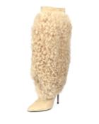 Curly Shearling Fur Knee Boot